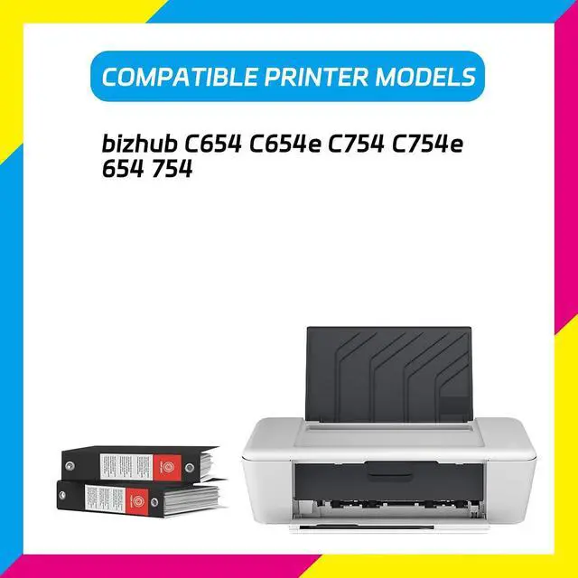 Alt view image 2 of 7 - IU711K IU711C IU711M IU711Y Drum Unit Compatible for Konica Minolta bizhub C654 C654e C754 C754e 654 754 Printers, High Yield 300000 Pages, with Chip High-Definition Printing (1 Pack Cyan)