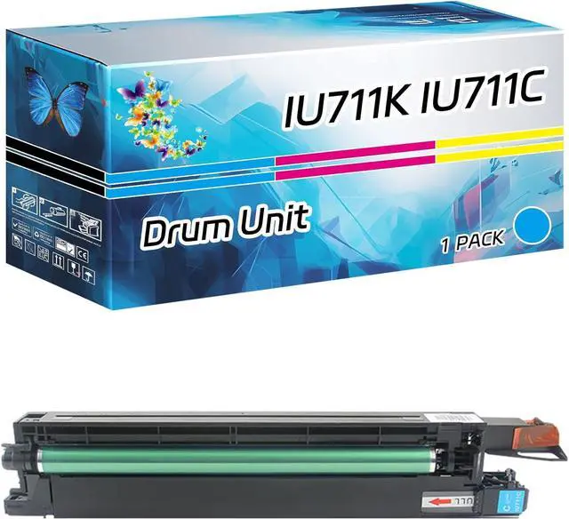 Main image of IU711K IU711C IU711M IU711Y Drum Unit Compatible for Konica Minolta bizhub C654 C654e C754 C754e 654 754 Printers, High Yield 300000 Pages, with Chip High-Definition Printing (1 Pack Cyan)