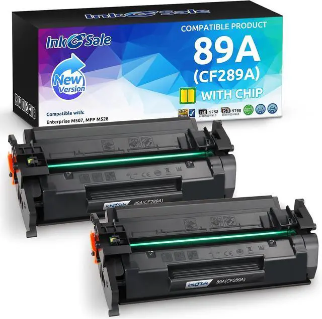 Main image of 89A Black Toner Cartridge Compatible for HP 89A CF289A 89X M507 2-Pack