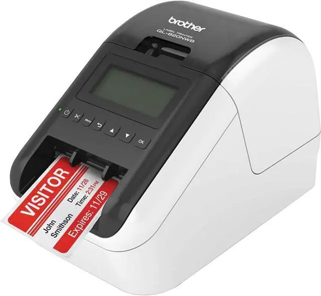 Alt view image 2 of 7 - Brother Professional, Ultra Flexible Label Printer with Multiple Connectivity Options Bundle with Digital Label Making Guidebook Download 2.4 in x 3.9 in Shipping White Paper Labels