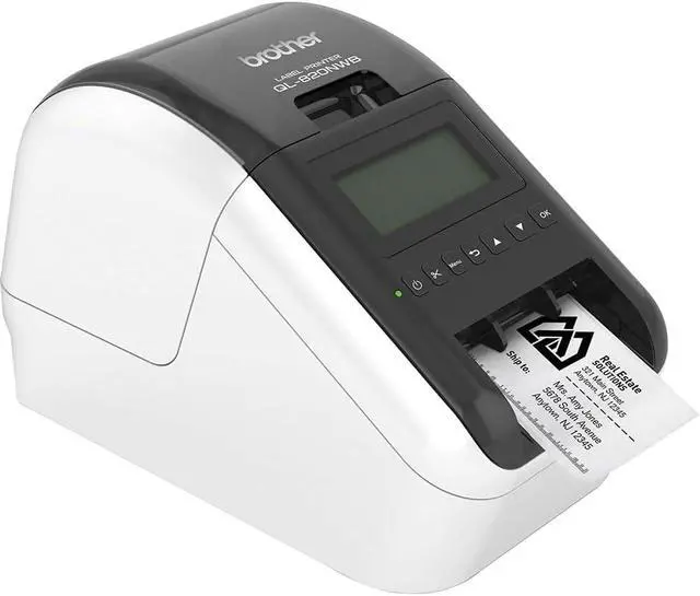 Alt view image 3 of 7 - Brother Professional, Ultra Flexible Label Printer with Multiple Connectivity Options Bundle with Digital Label Making Guidebook Download 2.4 in x 3.9 in Shipping White Paper Labels