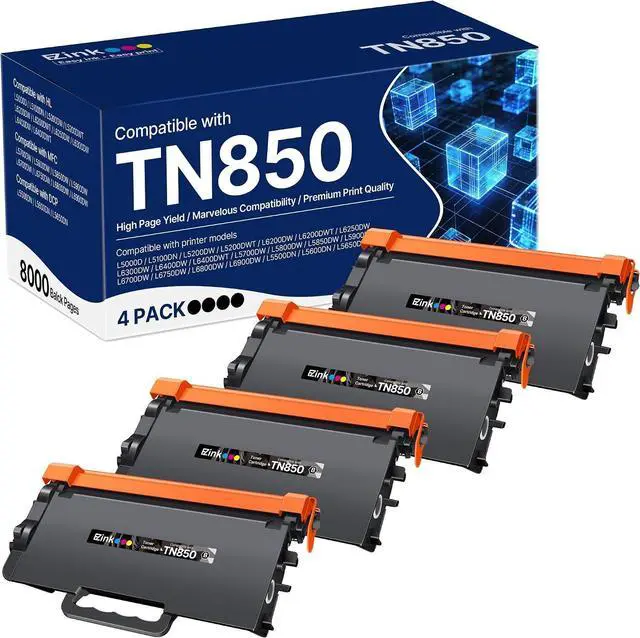 Main image of E-Z Ink TN850 Toner Cartridge Compatible for Brother TN 820 TN-850,4 Black