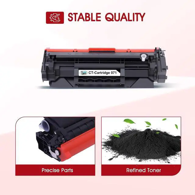 Alt view image 4 of 6 - 071 Black Toner Cartridge for Canon Cartridge 071 071H MF270 MF273dw 2 Pack