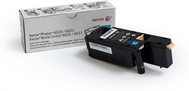 Main image of Xerox Phaser 6020/6022 / Workcentre 6025/6027 Cyan Standard Capacity Toner Cartridge (1,000 Pages) - 106R02756