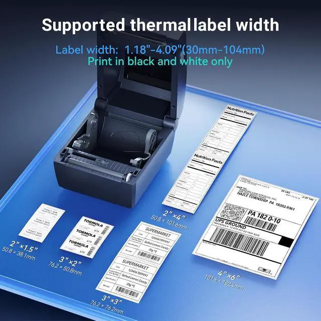 Alt view image 4 of 7 - iDPRT Thermal Shipping Label Printer& 500 Sheets Shipping Label