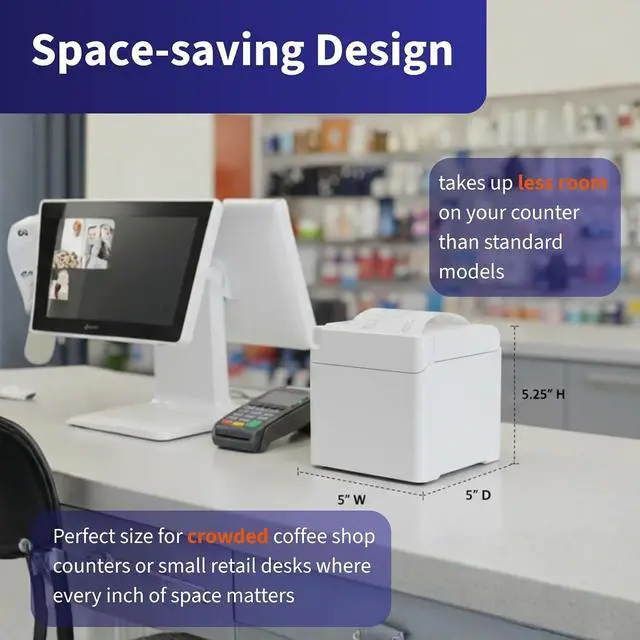 Alt view image 6 of 7 - SNBC BTP-S80 Receipt Printer with Auto Cutter, 250 mm/s Printing POS Printer