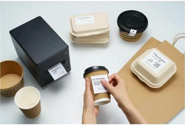 Alt view image 4 of 7 - Star Micronics mC-Label3 MCL32CBI Direct Thermal Printer - Monochrome - Desktop - Label Print - Ethernet - USB - Bluetooth - Black - 3.15" Print Width - 203 dpi - for PC, Android, iOS