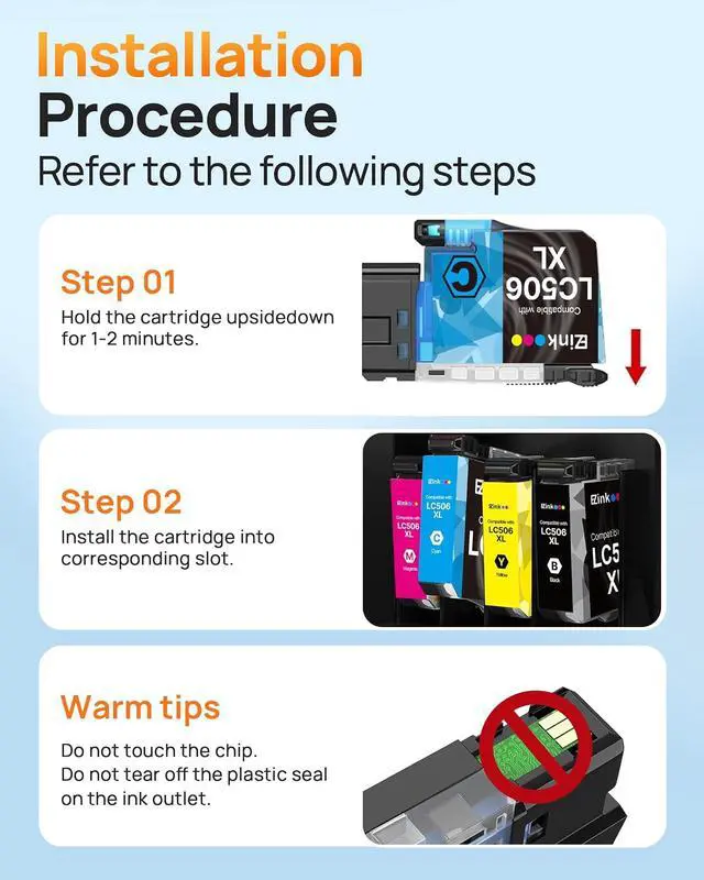 Alt view image 6 of 6 - E-Z Ink LC506XL Compatible for Brother LC506 LC506XL LC506XXL Ink Cartridge