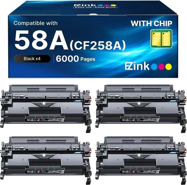 Main image of 58A CF258A Toner Cartridge Compatible for MFP M428fdw (4 Black, with Chip)