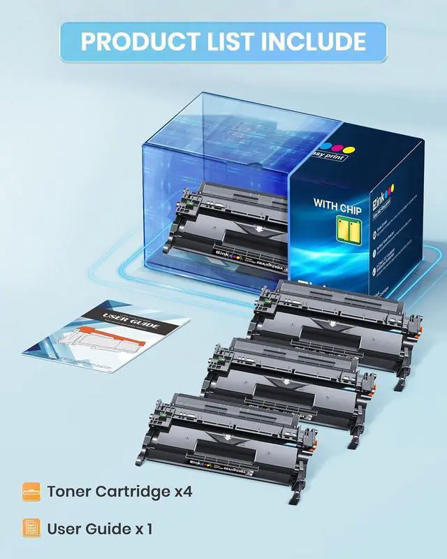 Alt view image 6 of 7 - 58A CF258A Toner Cartridge Compatible for MFP M428fdw (4 Black, with Chip)