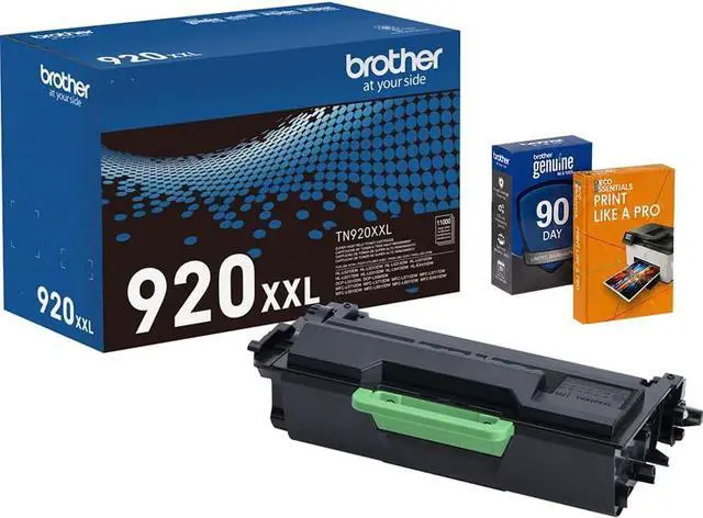 Main image of Brother Genuine TN920XXL Black Super High Yield Toner Cartridge, Up to 11,000 Pages, Bundle with Deco Essentials Printer eBook for HL-L5210DW, MFC-L5710DW, HL-L6210DW, HL-L6210DWT