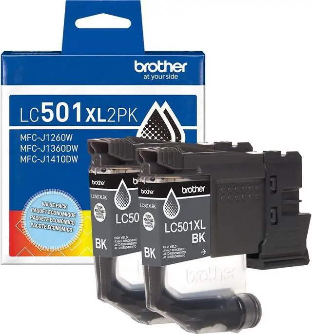 Alt view image 2 of 7 - Brother Genuine LC501XL2PK (2 Black) LC501XL3PK (Cyan, Magenta, Yellow) High Yield Ink Cartridge Bundle with Deco Essentials Printer eBook for MFC-J1260DW, MFC-J1360DW, MFC-J1410DW