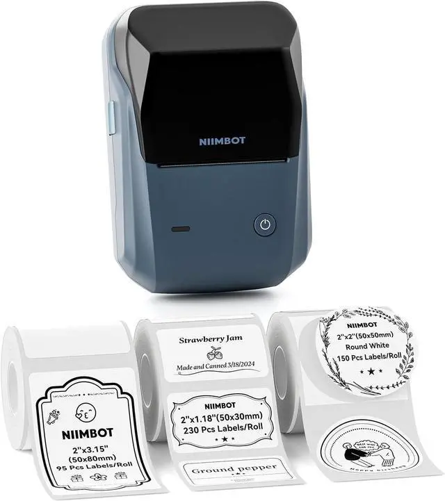 Main image of NIIMBOT B1 Label Maker Machine with 3 Roll Tapes, 2Inch Portable Printer