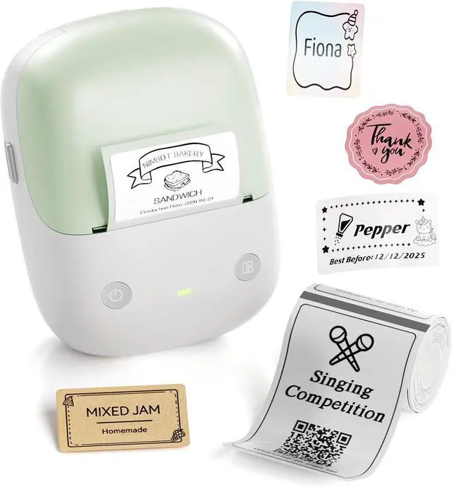Main image of NIIMBOT B2 Label Maker, 2 Inch Portable Thermal Label Printer, Green