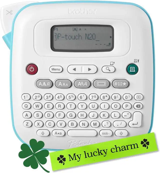 Alt view image 2 of 7 - Brother P-Touch PT-N20 Handheld Portable Label Maker for Desktop Organization Bundle Includes BTag 3M Tape, Digital Label Making Guidebook Download & 1-Year Protection