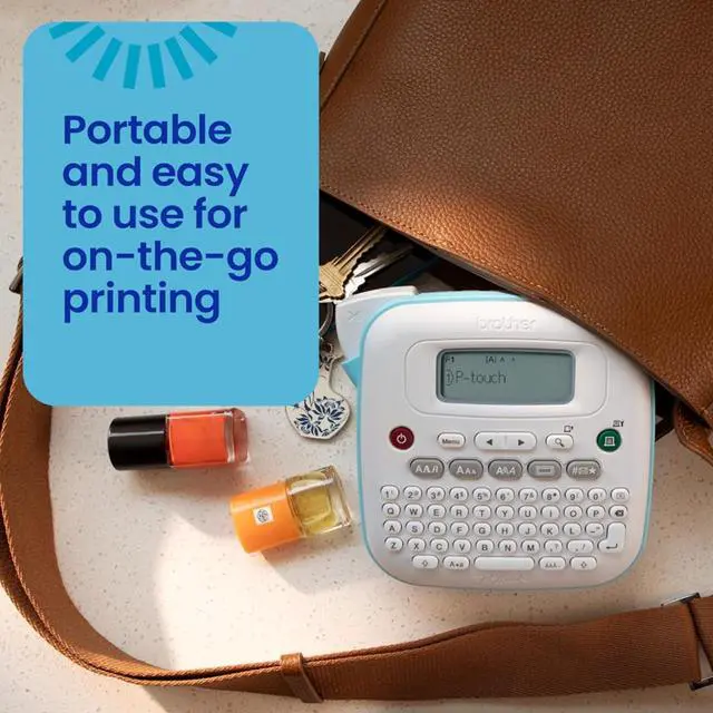 Alt view image 7 of 7 - Brother P-Touch PT-N20 Handheld Portable Label Maker for Desktop Organization Bundle Includes BTag 3M Tape, Digital Label Making Guidebook Download & 1-Year Protection