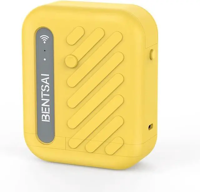 Main image of BENTSAI B10 Mini Handheld Printer Portable Printer Mini Inkjet Printer Wirless WiFi Printer with iOS/Android APP for DIY Printing Tshirt Printing QR Code Date Picture Printing (Yellow)
