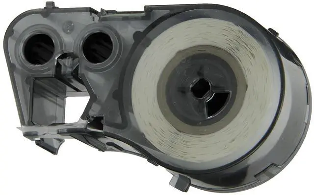Alt view image 2 of 4 - Brady - 143261 M-102-427 Vinyl B-427 Black on White/Clear Label Maker Cartridge, 1/2" Width x 1-1/4" Height, 0.375" Printable Area, for BMP51/BMP53 Printers