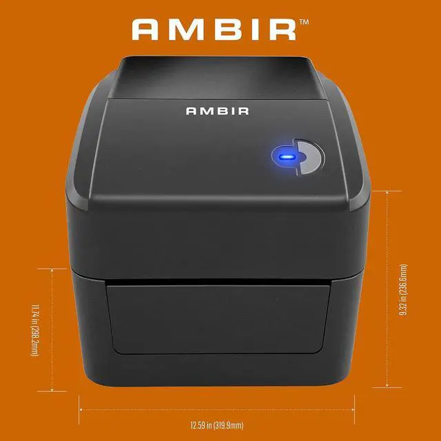 Alt view image 5 of 7 - Ambir LP400 Monochrome Thermal Label Printer, 4x6, USB, Compatible with Shopify, Ebay, UPS, USPS, FedEx, Amazon & Etsy, Supports Multiple Systems