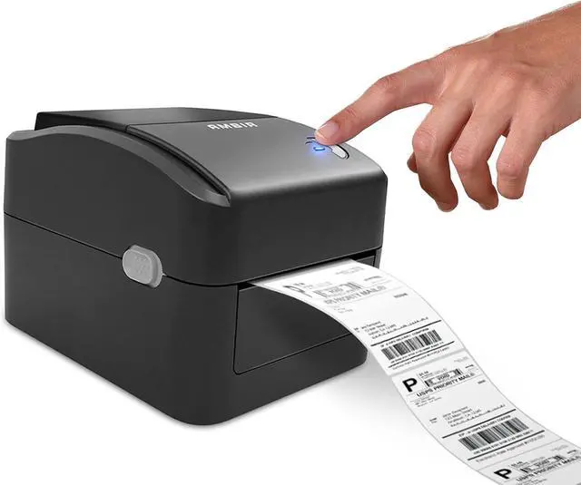 Alt view image 3 of 7 - Ambir LP400 Monochrome Thermal Label Printer, 4x6, USB, Compatible with Shopify, Ebay, UPS, USPS, FedEx, Amazon & Etsy, Supports Multiple Systems