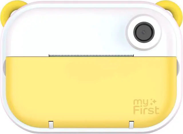 Main image of myFirst Camera Insta Wi - Kids Digital Camera Instant Print, Label Maker, Unlimited Printing, 12MP Photos 1080P Video and Selfie Lens, Memory Card, Neck Lanyard, for Kids 3-12 (Yellow)