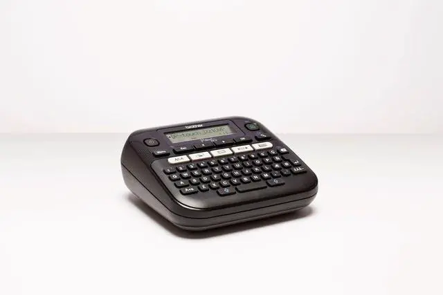 Alt view image 2 of 5 - Brother PT-D210VP Label Maker, P-Touch Label Printer, Desktop, QWERTY Keyboard, Up to 12mm Labels, Includes Carry Case/AC Adapter/12mm Black on White Tape Cassette, UK Plug