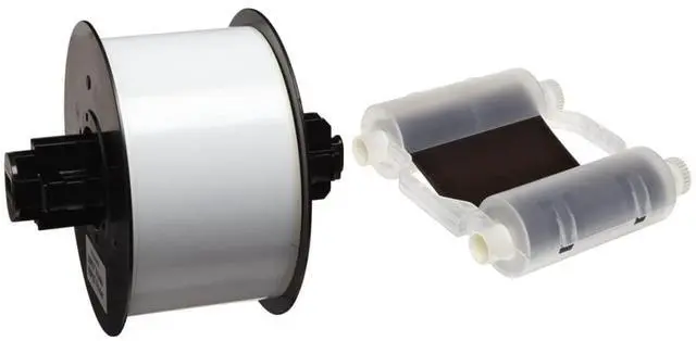 Main image of Brady B30C-2250-595-WT 100' Vinyl Tape and B30 Series R6000 Printer Ribbon