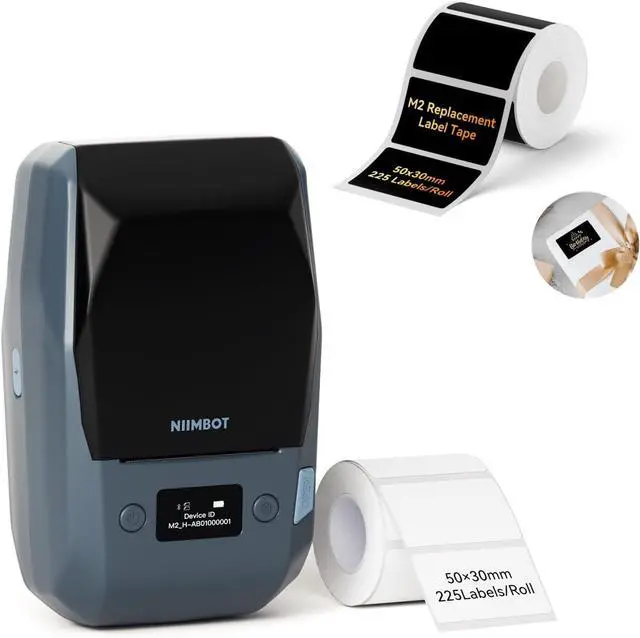 Main image of NIIMBOT M2 2 Inch Thermal Transfer Label Maker, 300DPI Bluetooth Label Printer, Label Maker Machine for Office, Garden, Lab, Outdoor Equipment, Cable, Jewelry, 8-10 Years Duration for Label No Fade