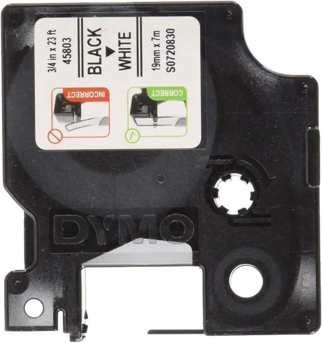 Alt view image 3 of 3 - Dymo Standard Tape 2000/5500, 19 mm x 7 m, S0720830 - Black on White(lot of 5)