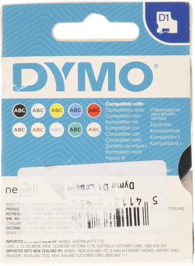 Alt view image 2 of 3 - Dymo Standard Tape 2000/5500, 19 mm x 7 m, S0720830 - Black on White(lot of 5)