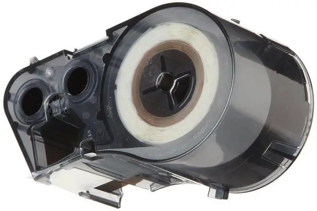 Alt view image 2 of 4 - Brady M-156-492 Polyester B-492 Black on White Label Maker Cartridge, 1" Width x 57/64" Height, for BMP51/BMP53 Printers