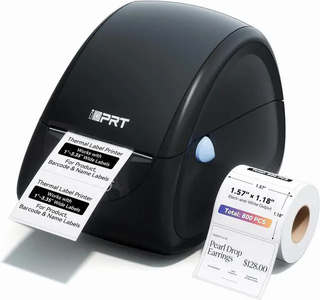 Main image of iDPRT SP310 Thermal Label Printer and 800PCS 1.5" X 1.18" Thermal Paper