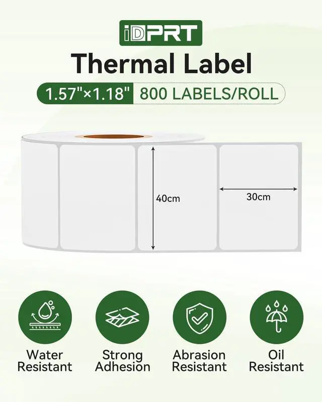 Alt view image 7 of 7 - iDPRT SP310 Thermal Label Printer and 800PCS 1.5" X 1.18" Thermal Paper
