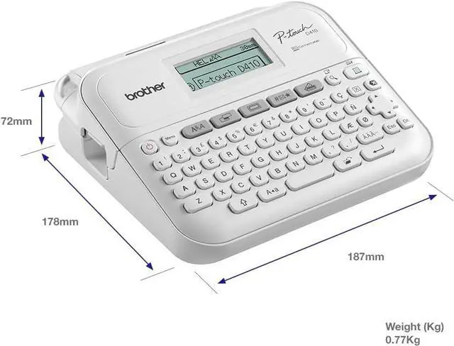 Alt view image 3 of 7 - Brother PT-D410 Versatile Desktop Label Printer