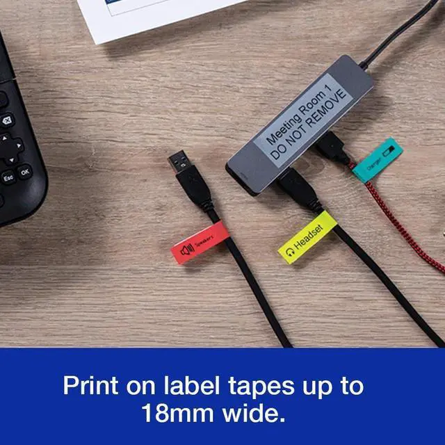Alt view image 6 of 7 - Brother PT-D410 Versatile Desktop Label Printer