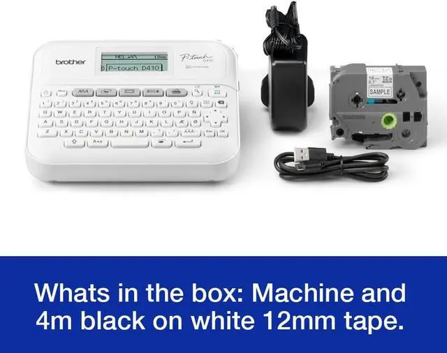 Alt view image 7 of 7 - Brother PT-D410 Versatile Desktop Label Printer