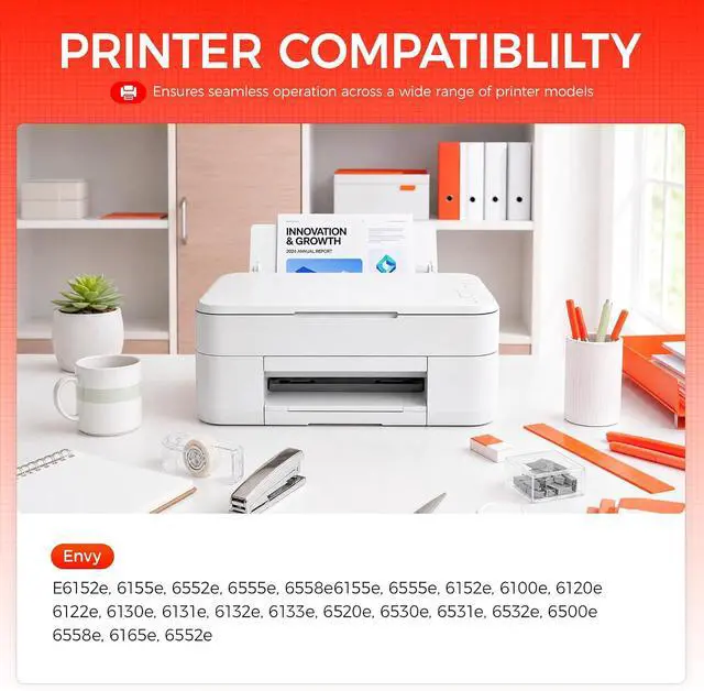 Alt view image 2 of 7 - 68e 68 Ink Cartridges with chip Black Tri-Color Combo 2-Pack High Yield Replacement for HP68 Ink 68e 68XL Compatible Work for HP Envy 6155e 6555e 6152e 6552e 6558e 6110e 6500e 6100e 6165e Printers Ink