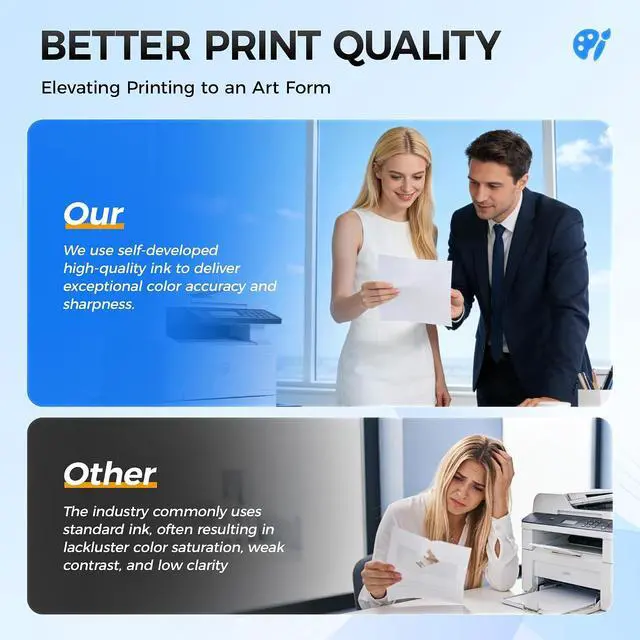 Alt view image 6 of 7 - 962XL Ink Cartridges Combo 4-Pack High Yield Replacement for HP 962 962XL Ink Compatible with OfficeJet 9012 Pro 9010 9014 9015e 9016 9018 9019 9020 9022 9025 9028e Printers Black Cyan Magenta Yellow