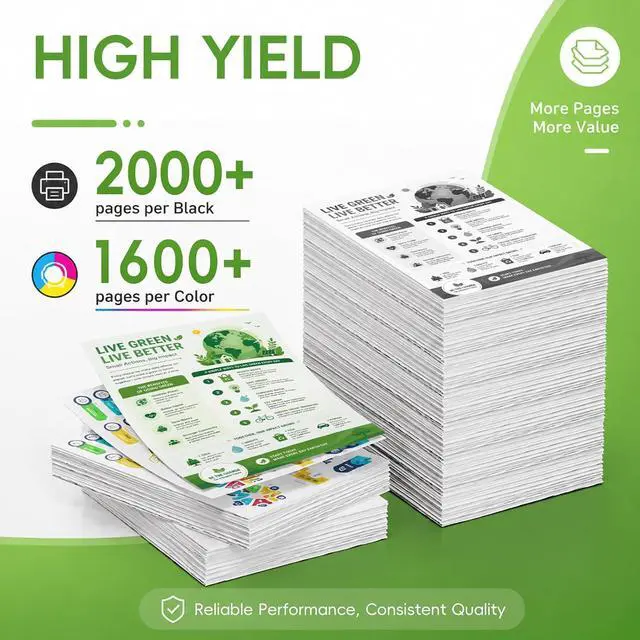 Alt view image 3 of 7 - Caelum 962XL Replacement for HP 962XL Ink Cartridges Combo Pack (BK CMY)