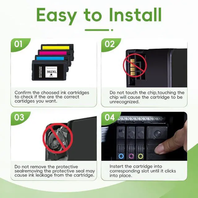Alt view image 6 of 7 - Caelum 962XL Replacement for HP 962XL Ink Cartridges Combo Pack (BK CMY)