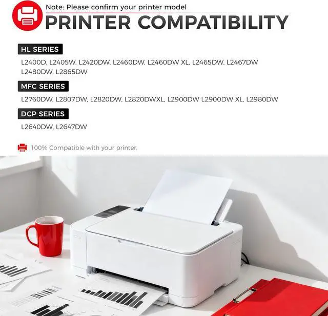 Alt view image 2 of 7 - TN830 TN830XL Toner 2 Pack Black High Yield Replacement for Brother TN-830 XL/V/R TN 830 XL TN-830XL Cartridge for Brother Printer DCP-L2640DW HL-L2460DW MFC-L2820DW HL-L2405W HL-L2400D Printer Ink