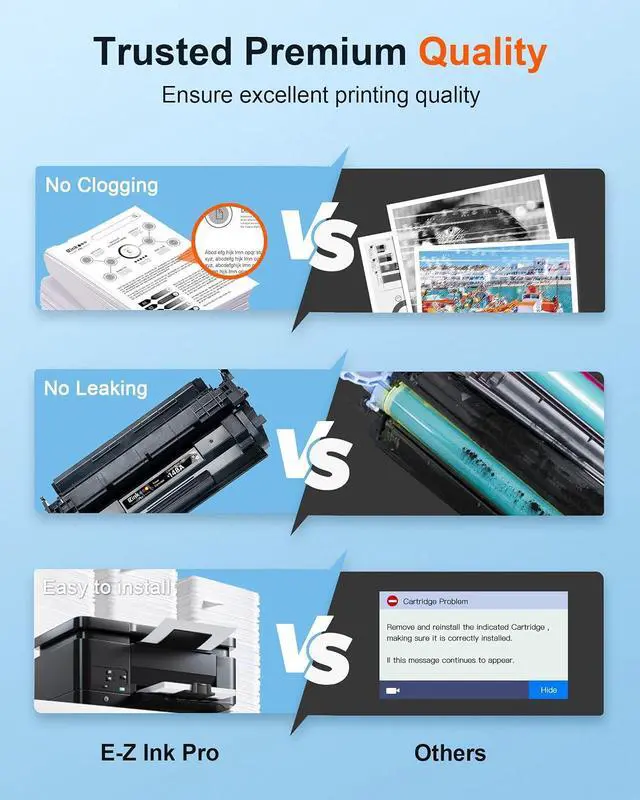 Alt view image 6 of 7 - E-Z Ink Pro 148A Toner Cartridge 4001n 4101fdw Replacement for HP 148A Toner Cartridge W1480A 148X W1480X to Use with HP LaserJet Pro 4001n 4101fdw 4001dn 4001dw 4101fdn 4101dw Printer (2 Pack)