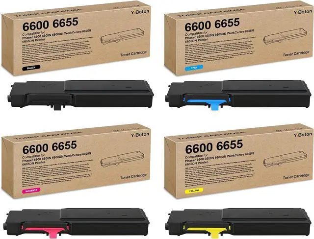 Main image of High Yield Phaser 6600 WorkCentre 6605 Toner Cartridge Compatible for Xerox Phaser 6600 6600N 6600DN WorkCentre 6605 6605N 6605DN Printer.106R02228 106R02227 106R02226 106R02225