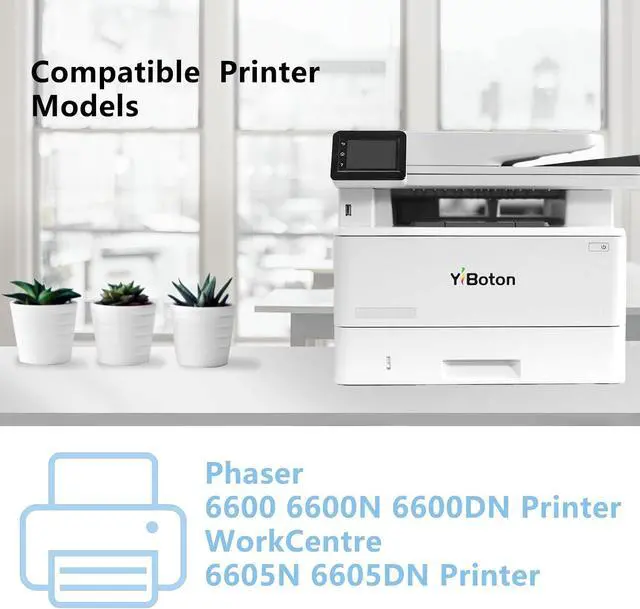 Alt view image 2 of 6 - High Yield Phaser 6600 WorkCentre 6605 Toner Cartridge Compatible for Xerox Phaser 6600 6600N 6600DN WorkCentre 6605 6605N 6605DN Printer.106R02228 106R02227 106R02226 106R02225