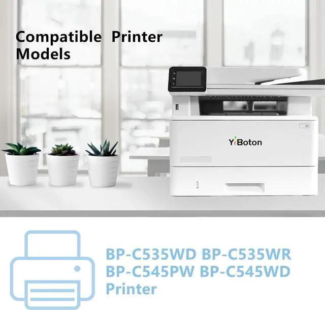 Alt view image 2 of 7 - High Yield BP-C50NT Toner Cartridge 4-Pack Replacement for Sharp BP-C50NT-BA BP-C50NT-CA BP-C50NT-MA BP-C50NT-YA Compatible with Sharp BP-C535WD BP-C535WR BP-C545PW BP-C545WD Printer
