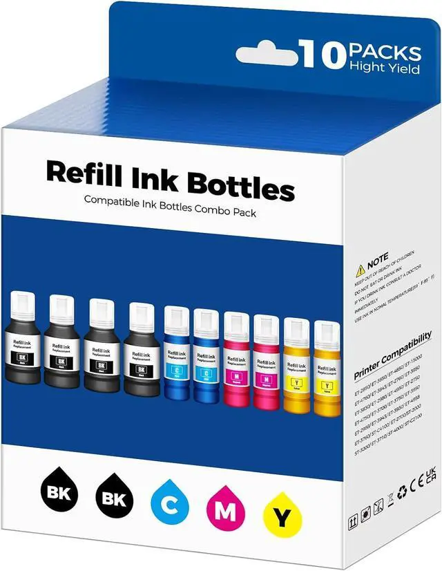 Main image of haikyuu Compatible for EPT502 Ink Refill Bottles ET 3850 ET 2850 ET 4850