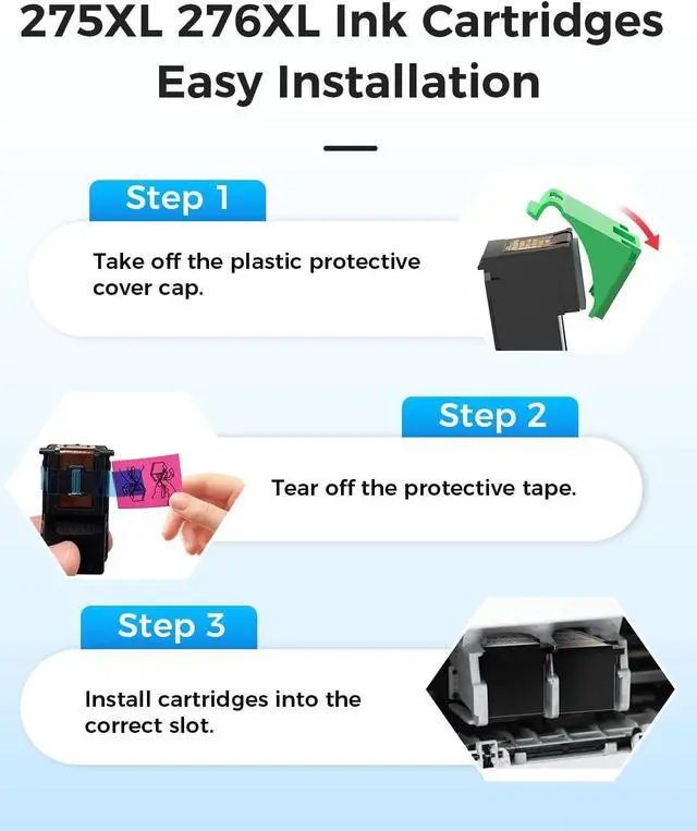 Alt view image 5 of 7 - 275 and 276 Ink Cartridges Replacement for Canon Ink 275 and 276 XL