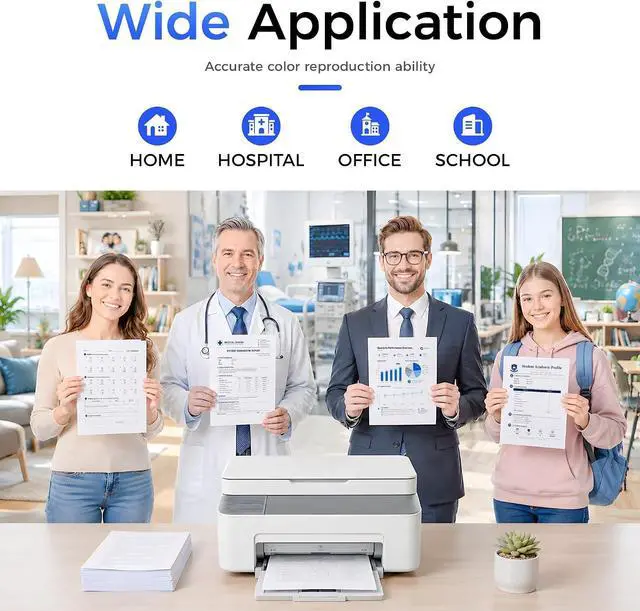 Alt view image 6 of 7 - C320 C325 Toner Cartridge with Chip Set Replacement for 006R04823 006R04820 006R04821 006R04822 Toner Cartridges Compatible with C320 C325 Color Printer (4-Pack, Black Cyan Magenta Yellow)