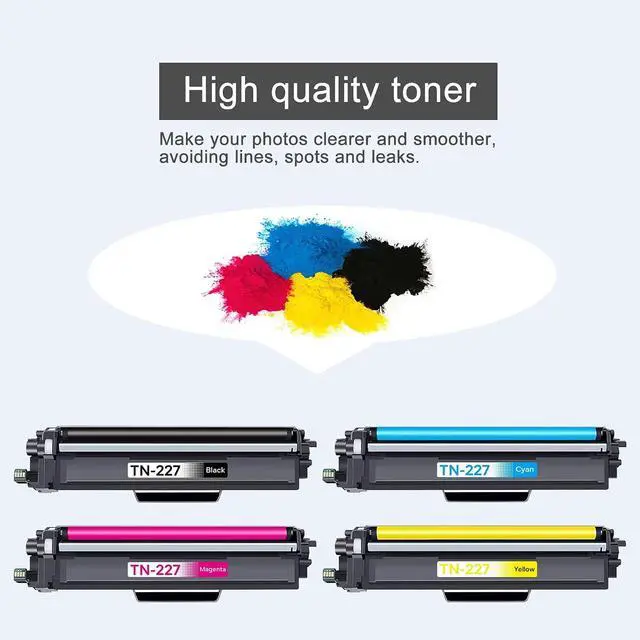 Alt view image 4 of 6 - TN227 Toner Cartridges Set 4 Pack Compatible for Brother HL-L3270CDW