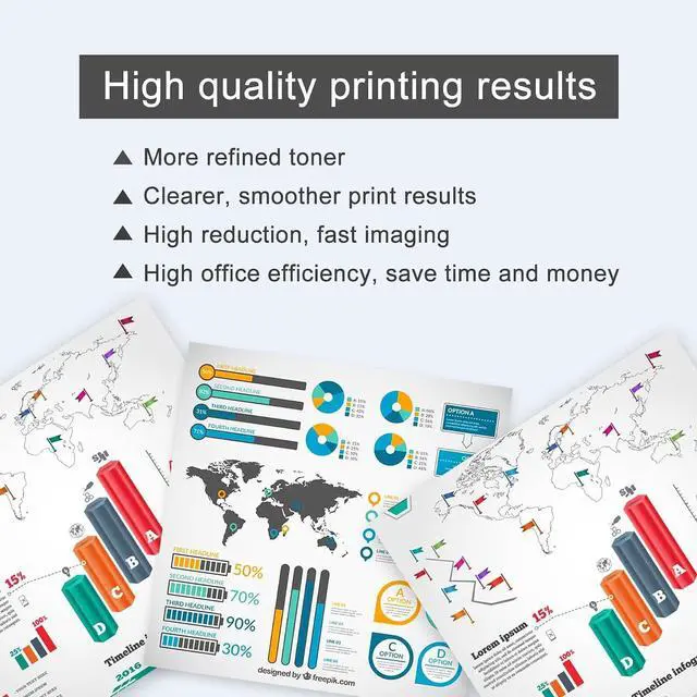 Alt view image 5 of 6 - TN227 Toner Cartridges Set 4 Pack Compatible for Brother HL-L3270CDW